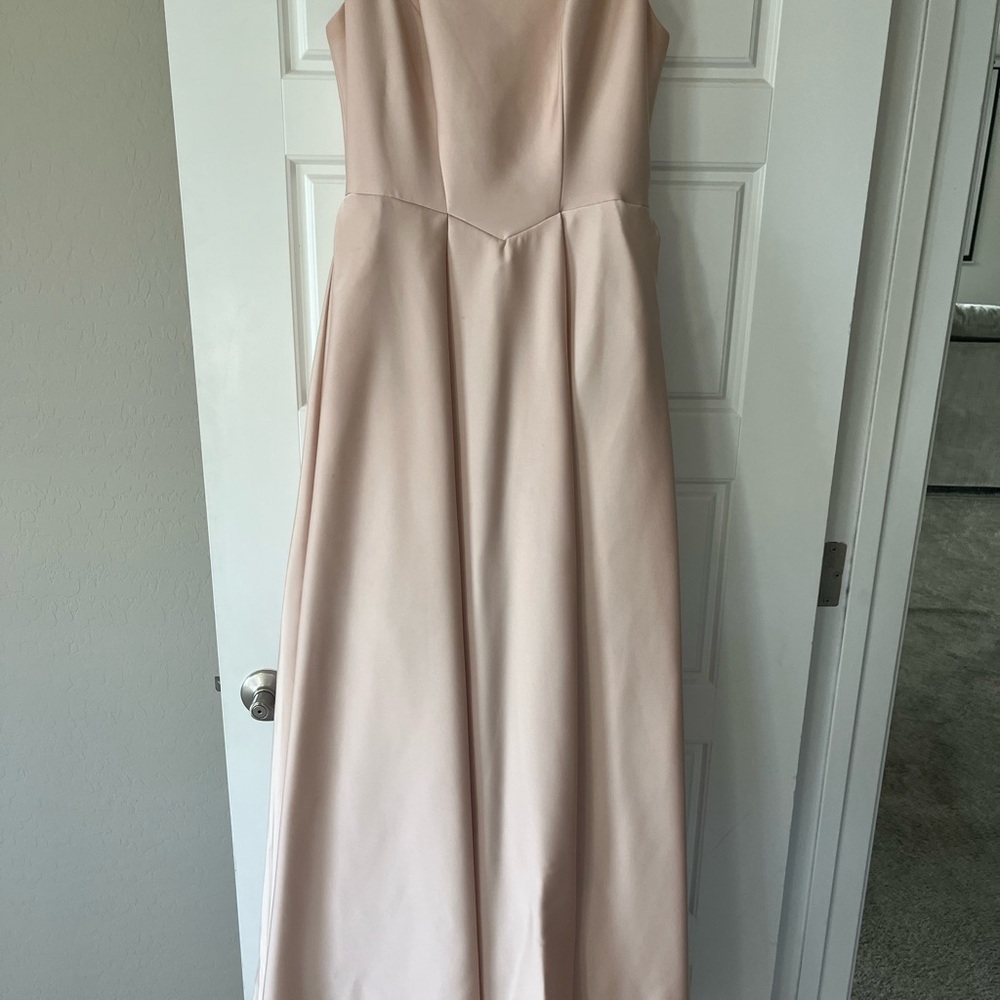 Azazie Blush Maxi Dress